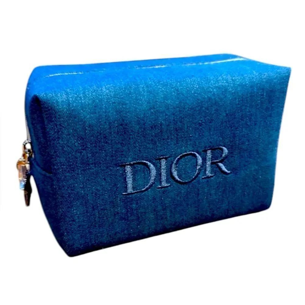 Dior Blue Cosmetic Bag